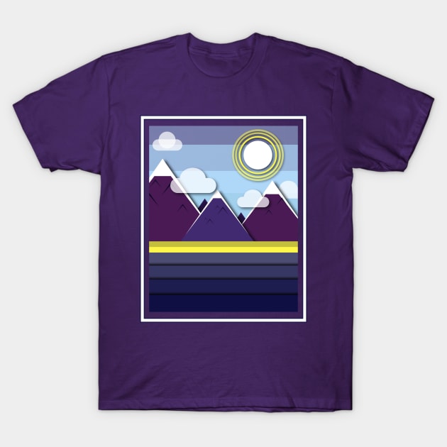 Tri Mountain T-Shirt by MagicMo